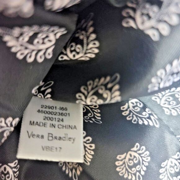 Vera Bradley Shoulder Bag Snow Lotus Hadley On the Go Satchel Retired - Picture 8 of 8